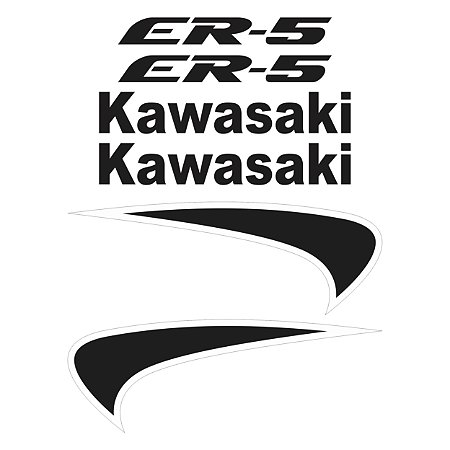 Adesivo Compatível Kawasaki ER-5 1997 a 2001