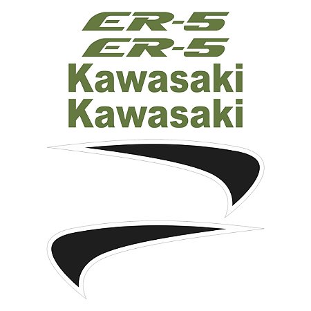 Adesivo Compatível Kawasaki ER-5 1997 a 2001