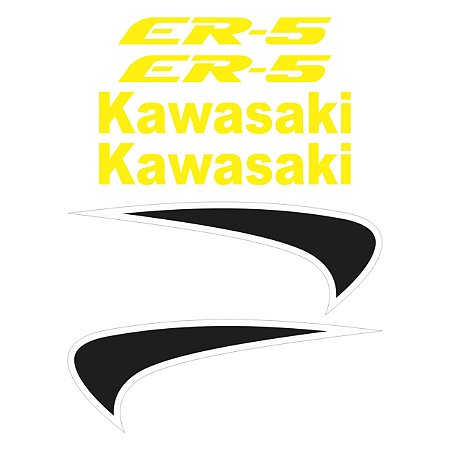 Adesivo Compatível Kawasaki ER-5 1997 a 2001