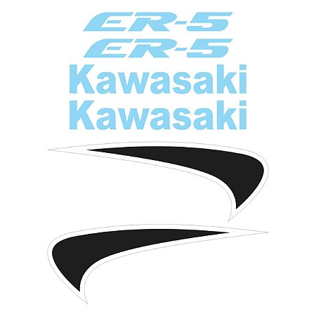 Adesivo Compatível Kawasaki ER-5 1997 a 2001