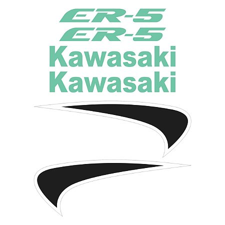 Adesivo Compatível Kawasaki ER-5 1997 a 2001