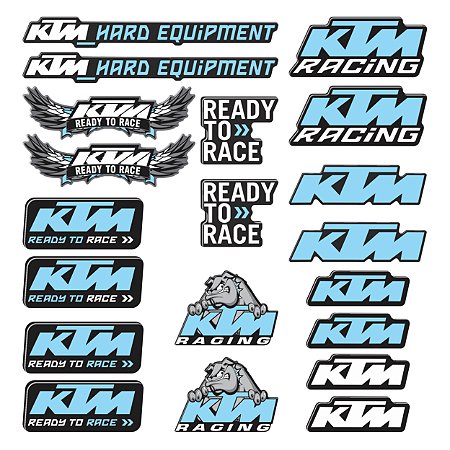 Adesivo Protetor Ktm Cartela Logo Resinado