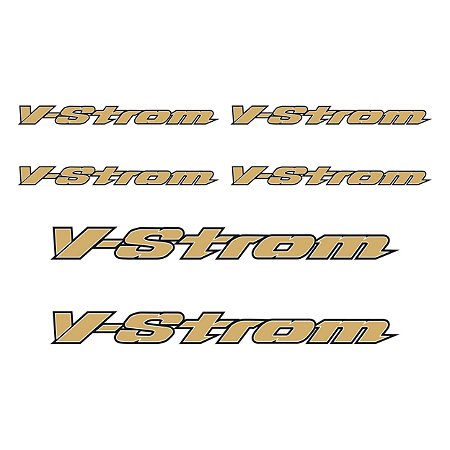 Adesivo  Suzuki V-Strom Logo Resinado