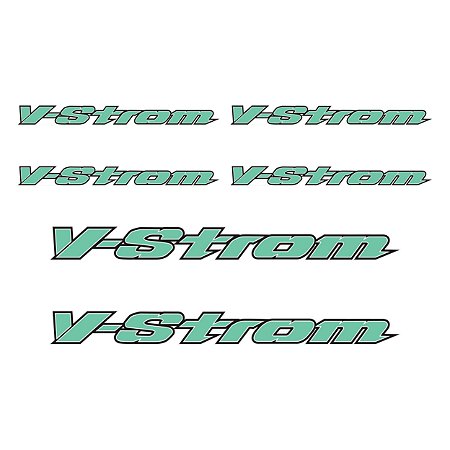 Adesivo  Suzuki V-Strom Logo Resinado