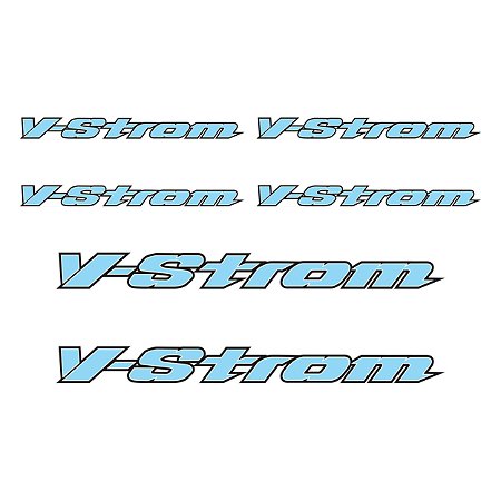 Adesivo  Suzuki V-Strom Logo Resinado