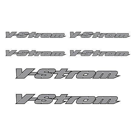 Adesivo  Suzuki V-Strom Logo Resinado