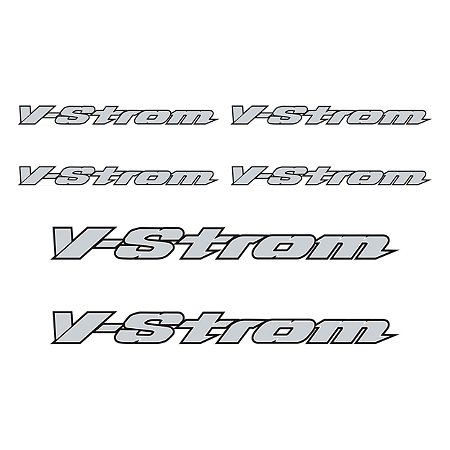 Adesivo  Suzuki V-Strom Logo Resinado