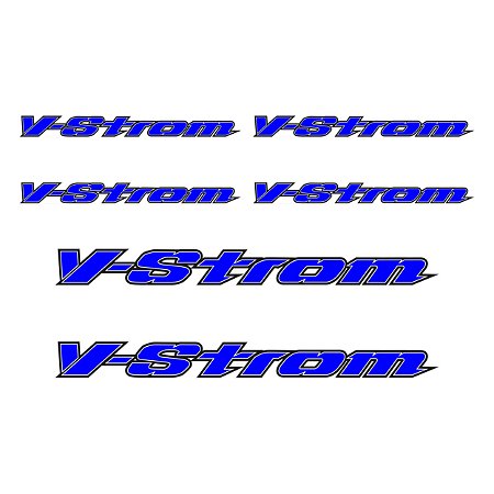 Adesivo  Suzuki V-Strom Logo Resinado