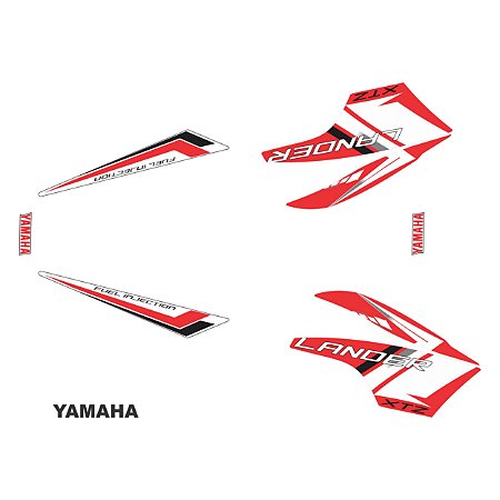Adesivo Protetor Lander XTZ 250 2009 Kit 4