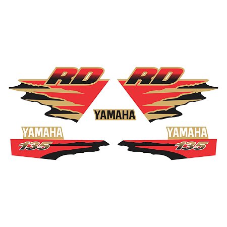 Adesivo Yamaha RD 135 1997 à 2000