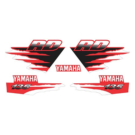 Adesivo Yamaha RD 135 1997 à 2000