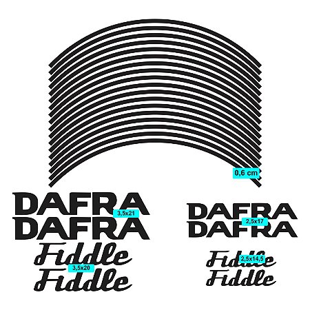 Friso Adesivo Refletivo Dafra Fiddle 125