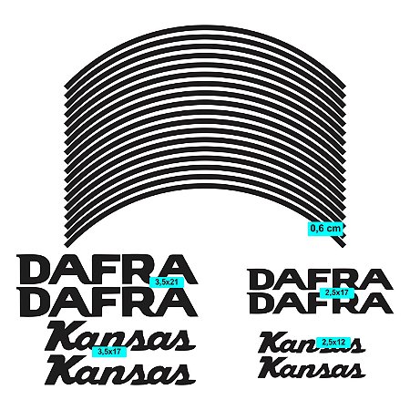 Friso Adesivo Dafra Kansas Refletivo