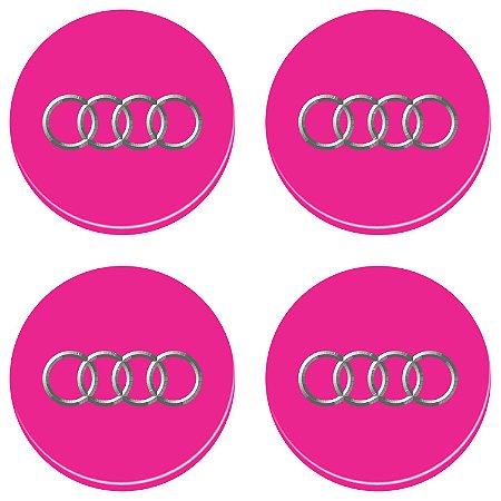 Adesivos Emblema Resinado Roda Audi 11,7cm