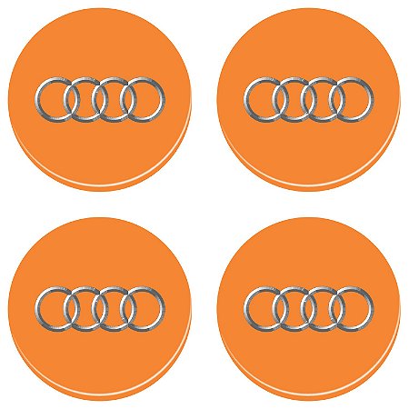 Adesivos Emblema Resinado Roda Audi 11,7cm