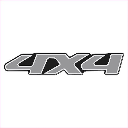 Adesivo Emblema Tracker 4x4 Resinado