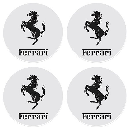 Adesivo Emblema Ferrari Para Roda