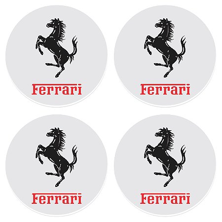 Adesivo Emblema Ferrari Para Roda