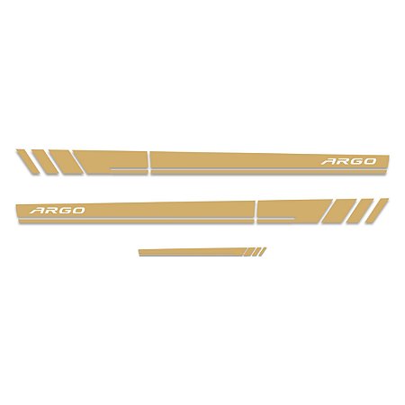 Adesivo Faixa Lateral Sport Fiat Argo Modelo 3