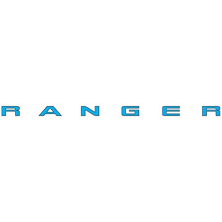 Adesivo Letreiro Tampa Traseira Ford Ranger 2013