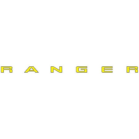 Adesivo Letreiro Tampa Traseira Ford Ranger 2013