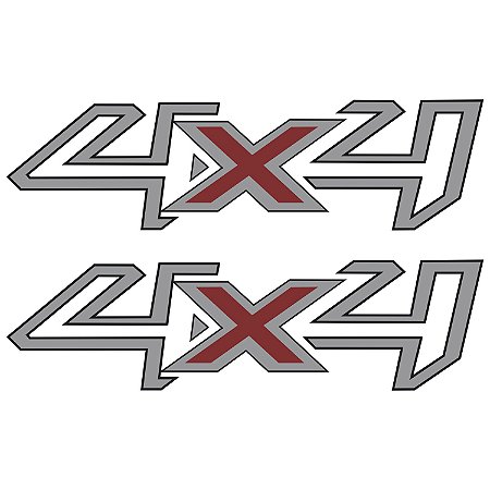 Emblema Adesivo 4x4 Ford Ranger 2017 Par