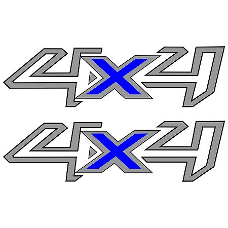 Emblema Adesivo 4x4 Ford Ranger 2017 Par