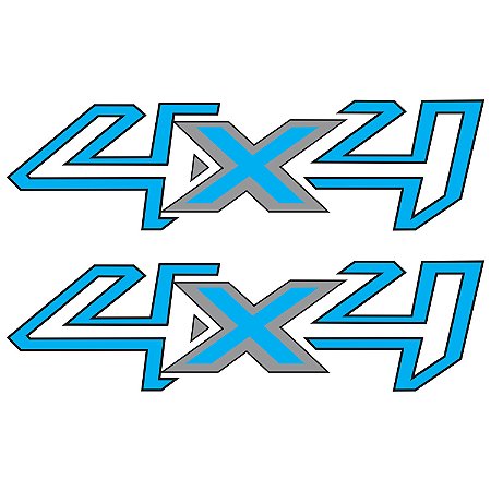 Emblema Adesivo 4x4 Ford Ranger 2017 Par
