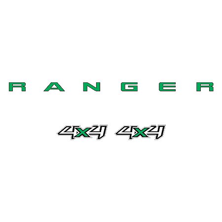 Kit Emblema Adesivo Ford Ranger 4x4