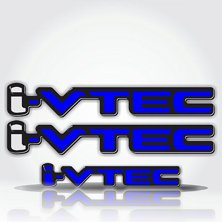 Emblema Adesivo Resinado Honda Civic I Vtec Par