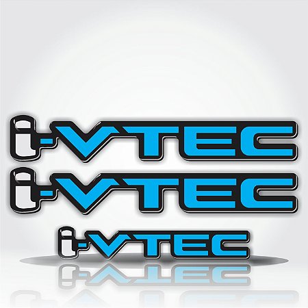 Emblema Adesivo Resinado Honda Civic I Vtec Par