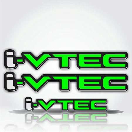 Emblema Adesivo Resinado Honda Civic I Vtec Par
