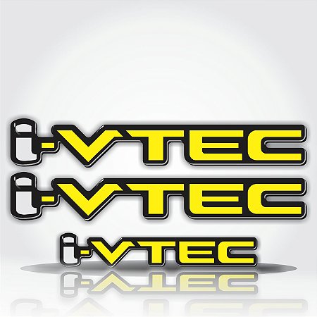 Emblema Adesivo Resinado Honda Civic I Vtec Par