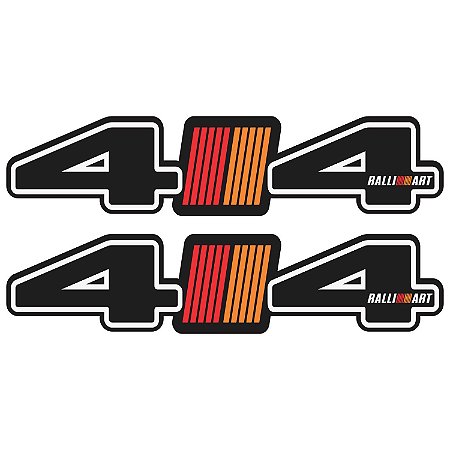 Par Adesivos 4x4 Mitsubishi Ralli Art Personalizado