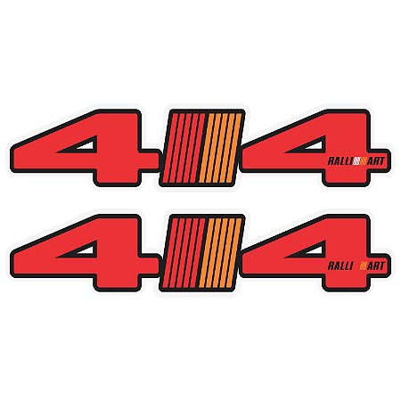 Par Adesivos 4x4 Mitsubishi Ralli Art Personalizado