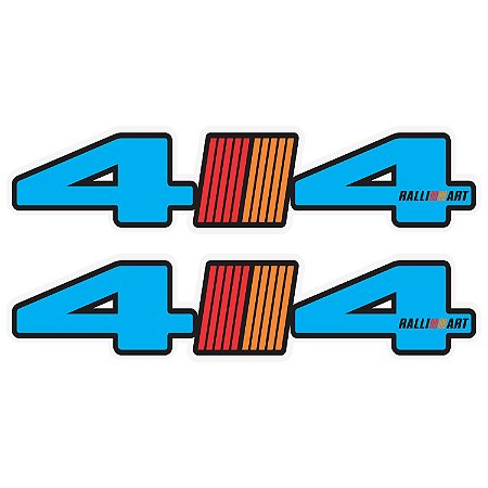 Par Adesivos 4x4 Mitsubishi Ralli Art Personalizado