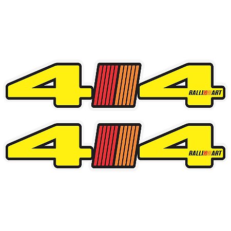 Par Adesivos 4x4 Mitsubishi Ralli Art Personalizado