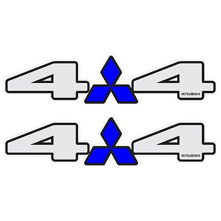 Par Adesivos 4x4 Mitsubishi