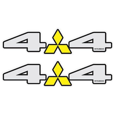 Par Adesivos 4x4 Mitsubishi