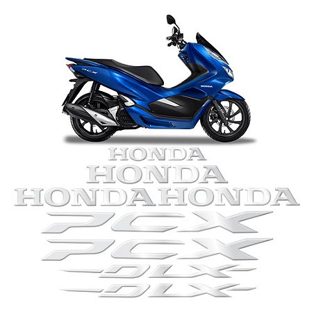 Jogo Adesivos Completo Moto Emblemas Dlx Pcx Produto Genérico