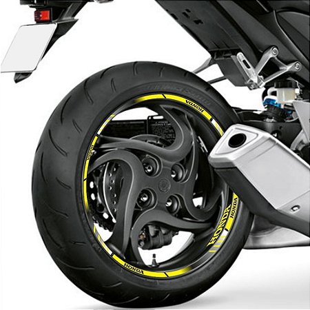 Friso Refletivo Adesivo Degradê  Cb 600f Amarelo - Compatível