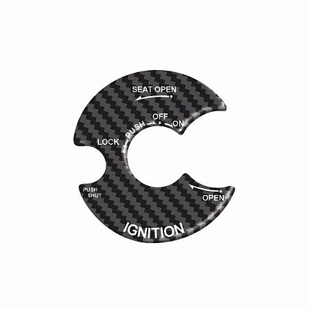Tank Pad Proteção Resinado Da Ignição Nmax 160 Carbono