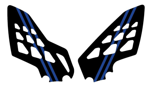 ;~ç´protetor Resinado Para Pedaleira Bmw S1000rr Preto/azul0