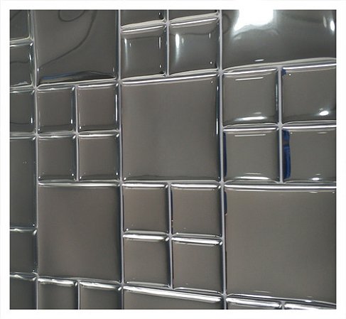 Adesivo Alto Relevo Espelhado Kit 4 Placas