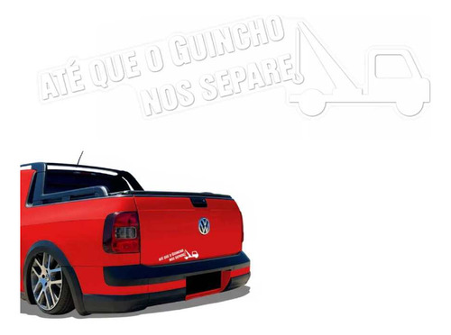 Adesivo Até Que O Guincho Nos Separe Branco Decorativo