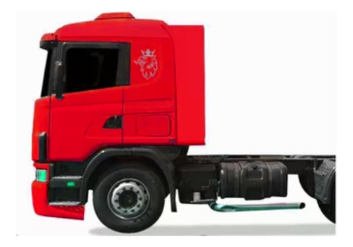 Adesivo Brasão Scania 113 114 124 2006 Emblema Lateral Prata