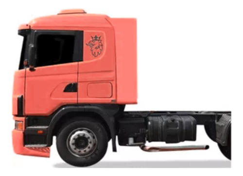 Adesivo Brasão Scania 113 124 2006  Lateral Grafite Genérico