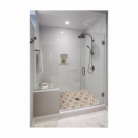 Adesivo Para Piso Antiderrapante Lavável Ladrilho Arabesco