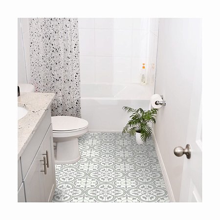 Adesivo Para Piso Antiderrapante Lavável Ladrilho Indiano