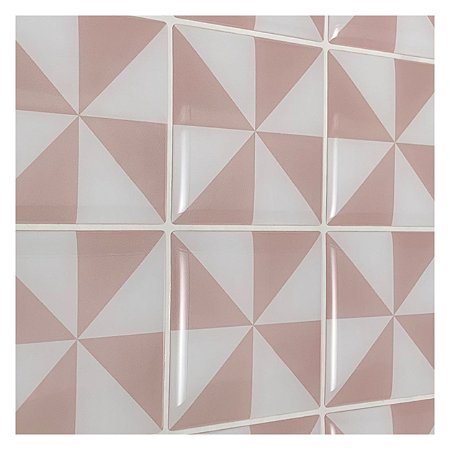 Pastilha Adesiva Geométrica Cata-vento Kit 4 Placas Adesivo 3M
